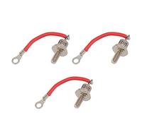 NDiyueAa Diodo rectificador 25A, alta potencia, material de hierro, fácil instalación, reemplazo compacto para generadores (Línea roja positiva)