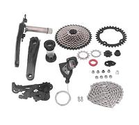 NDiyueAa Grupo de 10 velocidades, 11 a 40T, soporte inferior del volante, cadena de cambio de marchas delantera y trasera, Kit de cambio de marchas antioxidante para bicicleta, accesorios (Plato 32T)