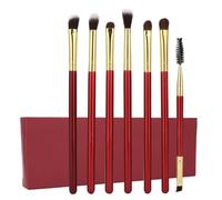 NDiyueAa Juego de brochas de Maquillaje para aplicación Delicada, Hermoso diseño, Duradero, Fibra Suave, 7 Piezas con Estuche