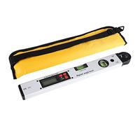 NDiyueAa Transportador digital, herramienta de medición de gran angular para bricolaje, inclinómetro profesional con pantalla LCD retroiluminada, modos absoluto y relativo, rango