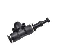 NDJQY 5 accesorios neumáticos de nailon negro 4, 6, 8, 10, 12 mm, conector de manguera de ajuste a presión, línea de aire (8 mm)