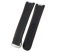 NDJQY Correa de reloj de 20 mm para Omega Seamaster Aqua Terra, AT150 Ultra Light 8900, de goma de silicona, hebilla de despliegue premium, 20mm, Acetato, No es una piedra preciosa