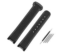 NDJQY Correa de reloj de silicona de goma de 20 mm y 21 mm para Omega Seamaster 300 AT150 Aqua Terra Ultra Light 8900 con hebilla de acero azul, 21mm, Acetato, No es una piedra preciosa