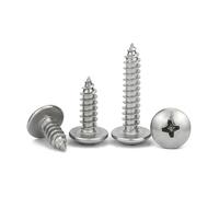 NDKSZHEQ 50/20/ 10 Uds M3 .5 M4 M5 M6 cabeza de armazón empotrada en cruz tornillo autorroscante acero inoxidable 304 Phillips Pan madera(75mm,M5 (20pcs))