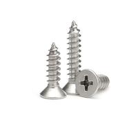 NDKSZHEQ M1 .2 .4 .5 .6 .7 .8 M2 3 Tornillo autorroscante de cabeza avellanada empotrada Phillips de acero inoxidable 304(3mm,M1 x300pcs)