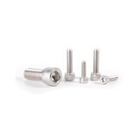 NDKSZHEQ Tornillo de cabeza hueca hexagonal de rosca completa de acero inoxidable DIN912 A2-70 304 M1.4 .6 M2 .5 M3 M4 M5 M6 M8 Perno Allen(6.5mm,10pcs M5)