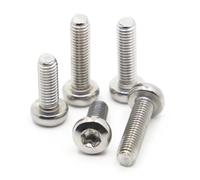 NDKSZHEQ Tornillo de cabeza redonda Torx GB2672 M1.4 .6 M2 .5 M3 M4 M5 M6 M8 de seis lóbulos de acero inoxidable 304 for máquina de seguridad(20mm,M8 5pcs)