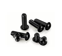 NDKSZHEQ Tornillos hexagonales redondos de cabeza hueca hexagonal, de cabeza avellanada, de color negro, M2, 0,5 M3 M4 M5 M6, for muebles(10mm,M4 x 20pcs)