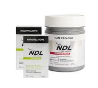 NDL Pro-Health Creatina monohidratada Creapure® en polvo + Colágeno Tipo II + Multivitaminas | Mejora el rendimiento físico, la calidad de tus huesos y articulaciones y disminuye el cansancio