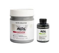 NDL Pro-Health Creatina monohidratada Creapure® en polvo + Magnesium Complex con Vitamina B6 y D | Mejora el rendimiento físico y obtén más energía para tu día a día | Una marca de Rafa Nadal