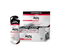 NDL Pro-Health Hydro energy gel | Gel energético para deportistas con carbohidratos y sales minerales | Bajo en azúcar y con cafeína | Aporte energético inmediato | Apertura fácil | COLA | 12x60G