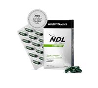 NDL Pro-Health Multivitamínico con Ginseng y hesperidina | Energía Física y Mental | Vitaminas para el cansancio y la fatiga | Complejo Vitamínico Completo para hombres y mujeres | 1 mes, 30 cápsulas