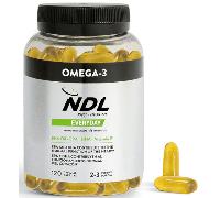 NDL Pro-Health Omega 3 - Aceite de Pescado con Alta Concentración de EPA y DHA - Suplemento Puro para Salud del Corazón, Cerebro, Vista y Articulaciones - Antiinflamatorio Natural - 120 Cápsulas