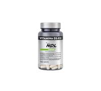 NDL Pro-Health Vitamina D3 y K2 | Sistema Inmunológico y Óseo | Vitaminas para las defensas | Favorece la absorción de calcio | 90 cápsulas Vegetales, 3 mes | Una marca de Rafa Nadal & Cantabria Labs