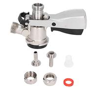 Ndnczdhc Acoplador de barril de cerveza tipo D, rosca macho de latón G5/8 y acoplador de barril de acero inoxidable 304 con adaptador