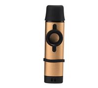 NDNCZDHC Kazoo - Kazoo - Kazoos de metal con 5 diafragmas de flauta y cordones, instrumento de viento de tensión ajustable con diafragmas de flauta (dorado)