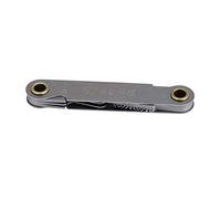 NDNCZDHC Thread Gauge, Stainless Steel Thread Pitch Gauge, Screw Pitch Gauge Measuring Tool Metric 60 Degree 20 Leaves for Industrial Measurement