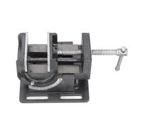 NDNCZDHC Tornillo de banco 90° inclinable, ranura en V extraíble, mandíbula engrosada, 4 pulgadas ajustable para perforadora