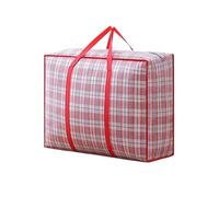 NDSJAIE Bolsa de mudanza Impermeable Bolsa de Almacenamiento Ropa edredón Gran Capacidad, Embalaje Equipaje Multifuncional, Tejido Grueso, Impermeable, portátil, móvil(Red,70X50X23cm-L)