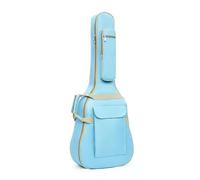 NDSJAIE Bolsa Universal para Guitarra Bolsa for Guitarra de 41 Pulgadas con Doble Correa for el Hombro y asa Lateral, Funda Blanda Esponja 10 mm Grosor, Multibolsillos(Blue)