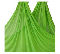 NDSJAIE Columpio Yoga Aereo Hamaca aérea for Yoga de 8m, Tela Seda, Columpio aéreo, Fitness for Gimnasio, hogar, Exterior, Culturismo, Pilates, cinturón(Green-A)