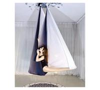 NDSJAIE Columpio Yoga Aereo Hamaca aérea for Yoga elástica de 4 Metros, Vuelo y balanceo, Cinturones antigravedad multifunción for Entrenamiento, cinturón(7)