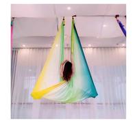 NDSJAIE Columpio Yoga Aereo Hamaca aérea for Yoga elástica de 4 Metros, Vuelo y balanceo, Cinturones antigravedad multifunción for Entrenamiento, cinturón(3)