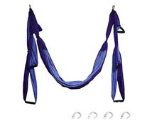 NDSJAIE Columpio Yoga Aereo Juego de hamacas aéreas for Yoga, Pilates, Hamaca, Correa Gimnasio, Vuelo y balanceo, Dispositivo tracción aérea, Equipo Fitness for el hogar(Purple3)
