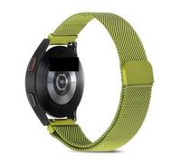 NDSJAIE Correa metálica Correa milanesa de metal 20 mm y 22 for reloj deportivo Active 2 7, 6, 5 4 años para hombre y mujer(Grass green,20mm)