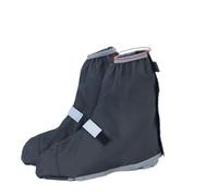 NDSJAIE Funda para zapatos contra la lluvia Cubrezapatillas impermeables reutilizables for exteriores, for motociclismo, ciclismo y botas de lluvia(Black-XL)