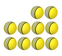 NDSJAIE Pelotas Golf 10x Bolas de Espuma Entrenamiento Swing Golf práctica en Interiores Esponja arcoíris Pelota Suave Flexible Accesorio Ayuda(Yellow-10pcs)