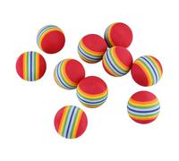 NDSJAIE Pelotas Golf Pelotas de Golf Esponja EVA, Juguete con arcoíris súper Bonito, Pelotas Eva, práctica Suave y Flexible, 10 Uds