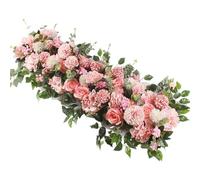 NDSJAIE Vid de Flores Artificiales 50/100cm DIY Boda Flor decoración de la Pared Suministros arreglo peonías Seda Rosa Artificial Floral miércoles Arco telón Fondo para decoración(A4)