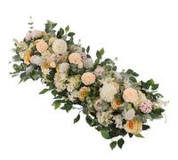 NDSJAIE Vid de Flores Artificiales 50/100cm DIY Boda Flor decoración de la Pared Suministros arreglo peonías Seda Rosa Artificial Floral miércoles Arco telón Fondo para decoración(A1)
