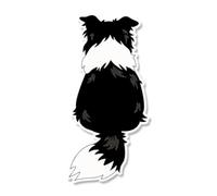 NDSVPKI Calcomanías de Coche 1Pc Car Sticker Waterproof Dog Vinyl Decal For Rear Window Trunk Universal Decor(Type A,11X22CM)