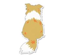 NDSVPKI Calcomanías de Coche 1Pc Car Sticker Waterproof Dog Vinyl Decal For Rear Window Trunk Universal Decor(4,7.5X15CM)
