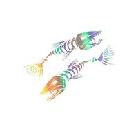 NDSVPKI Calcomanías de Coche Gráficos, Pegatinas Grandes De Espina De Pescado, Cubiertas, Decoración del Capó del Motor con Estilo De Sintonización Automática(Colorful Laser,168x48cm)