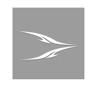 NDSVPKI Calcomanías de Coche Pegatina de Deportes de Carreras de Coches, Pegatina de Faldas Laterales de Vinilo para Coche, Pegatina de Estilo DIY gráfico Divertido y Elegante(Glossy White)