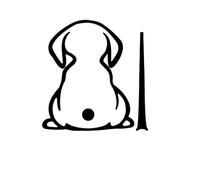 NDSVPKI Calcomanías de Coche Pegatinas De Perro para Coches, Calcomanías De Vinilo para Ventana, Estilo De Coche, Autoadhesivo(Black)