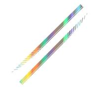 NDSVPKI Calcomanías de Coche Pegatinas DIY para Coche: Pegatinas con Rayas Laterales Fáciles De Aplicar(Colorful Laser)