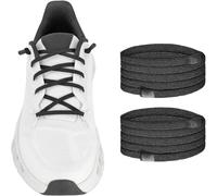 NDTEZUGT Cordones elásticos sin atar para ON Cloudtilt, cordón elástico de 4 mm, cordones elásticos de elastano para zapatos de correr con puntas de silicona, Black01, 24''/60cm