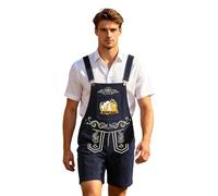 NDTKEWYK Pantalones cortos de peto para hombre, Oktoberfest, A5-azul marino., XS