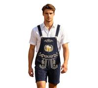 NDTKEWYK Peto corto para hombre, Oktoberfest, A2-azul marino., XS