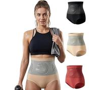 NDTKEWYK Thermogenic Fat-Burning Sculpting Shorts, High-Waisted Tummy Control Shapewear for Everyday Wear and Workout (L, Beige)