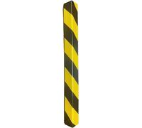 NduGBXV Protector de estacionamiento en forma de L, protector de esquina de pared autoadhesivo negro y amarillo, protector de esquina de 0,5 cm de grosor (5 unidades)