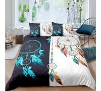 NDXRWDZR Funda Nordica Cama 90 Infantiles AtrapasueñOs Edredón Cama 90 para Niñas Niños con Cremallera Suave Transpirable Microfibra Fundas Nordicas 150x220 cm + 2 Fundas de Almohada 50x80 cm