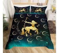 NDXRWDZR Funda Nordica Cama 90 Infantiles Sagitario Edredón Cama 90 para Niñas Niños con Cremallera Suave Transpirable Microfibra Fundas Nordicas 150x220 cm + 2 Fundas de Almohada 50x80 cm