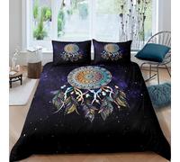 NDXRWDZR Fundas Nordicas Cama 135 AtrapasueñOs Ropa de Cama para Niños Adultos con Cremallera Suave Transpirable Microfibra Fundas Nordicas 220x220 cm + 2 Fundas de Almohada 50x80 cm