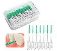 ndzefan 160 palillos de dientes portátiles de silicona suave, cepillo interproximal, púas dentales para limpieza de dientes, adecuados para adultos y niños, cuidado bucal, cepillo de dientes suave