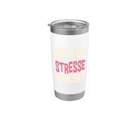 Ne Me Stresse Pas Francés No me estreses Vaso térmico de acero inoxidable de doble pared